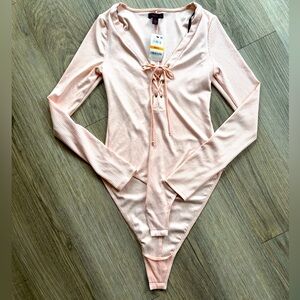 NWT Material Girl Long Sleeve Bodysuit